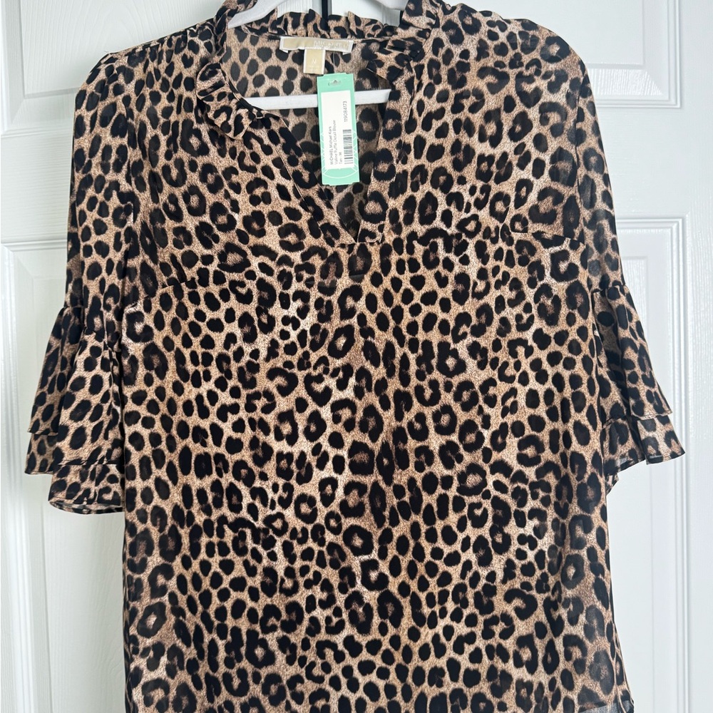 Michael Kors Animal Print Blouse